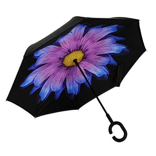 Reverse Folding Inverted Umbrella Double Layer Wind Proof UV Proof