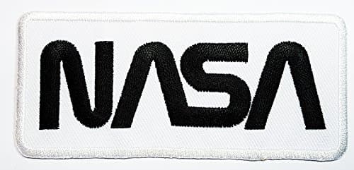 Nasa Space Program Vector Patch Iron on Patch Embroidered Iron on Hat Jacket Hoodie Backpack Ideal for Gift Gift / 10cm(w) X 4.5cm(h)