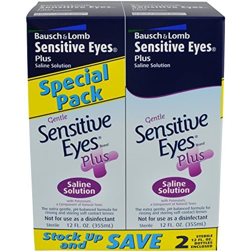 Sensitive Eyes Plus Saline Solution, 2 Count