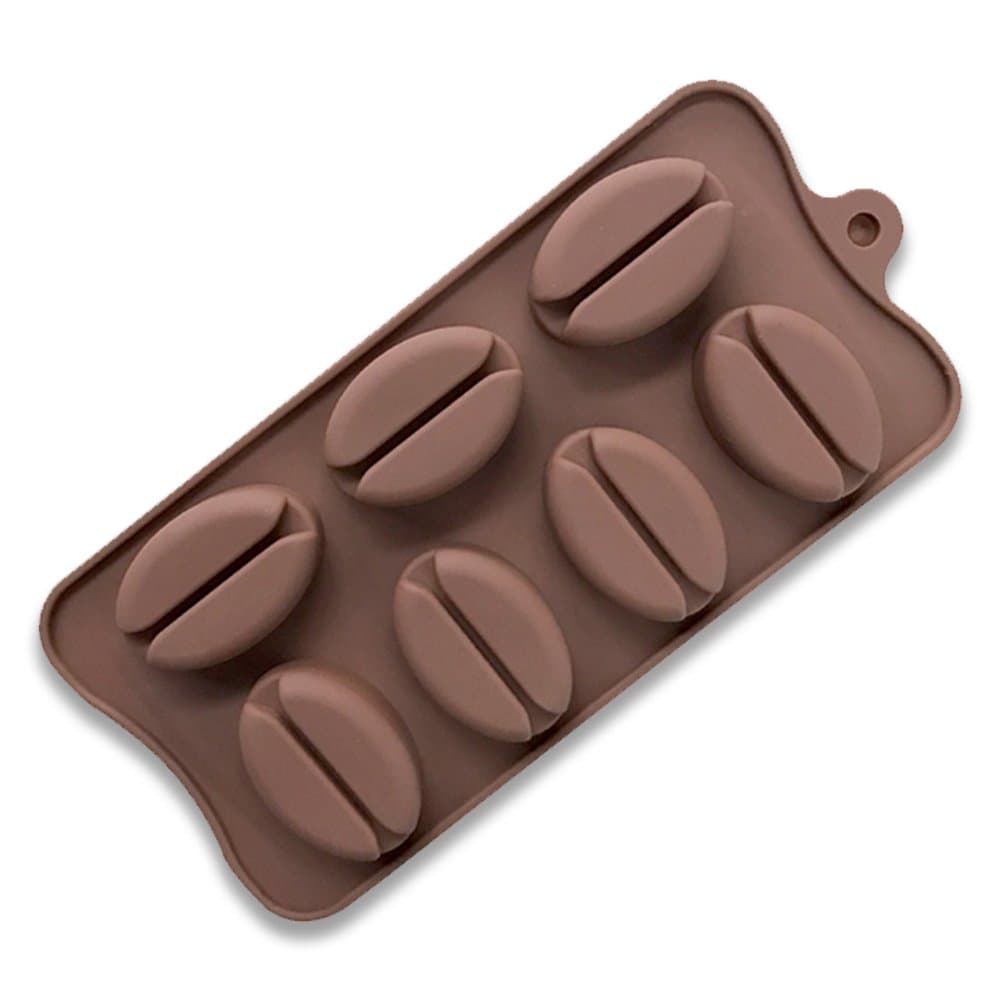 Coffee Bean Cake Mold Silicone Mold for Candy Chocolate Bakeware Mould 7 Cavity