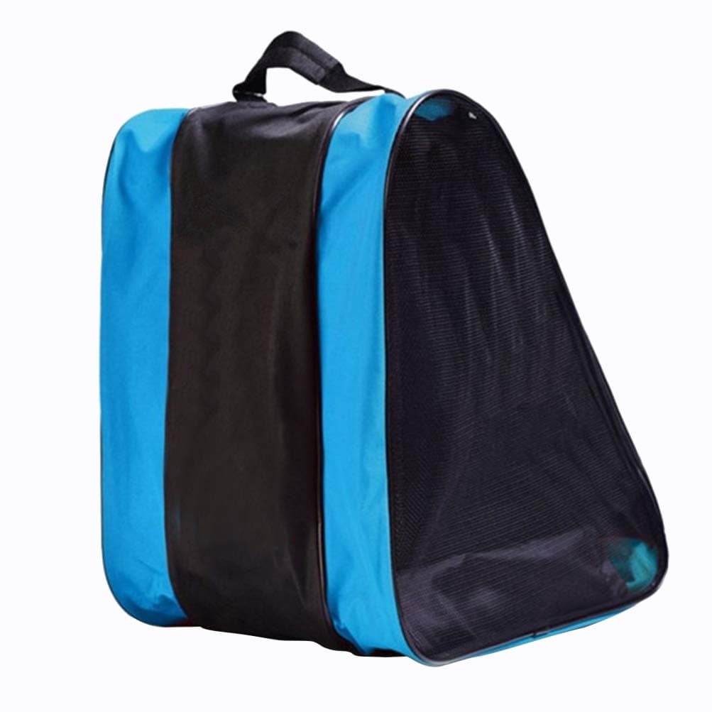 VORCOOL Roller Skating Bag Mesh Net Skate Bag Adjustable Shoulder Strap Carrying Bag(Blue)