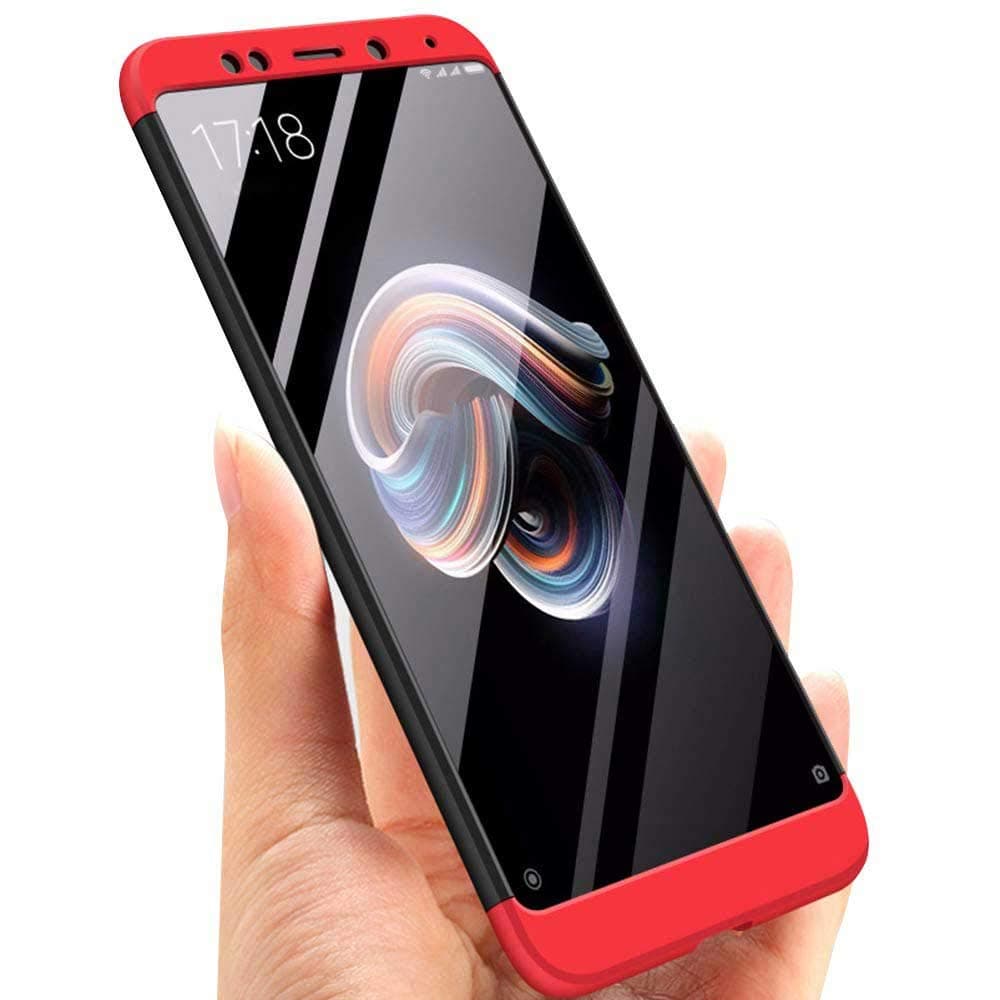 Ifaeveus Compatible with Xiaomi Redmi Note 5 Case Note5 Phone Cover Xiomi 5note Cases Xuaomi Remdi Protective Bumper Slim (Red-Black)