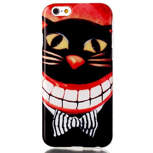 iPhone 6s Case,iPhone 6 Case,Winfrey [Big Mouth Cat] Attractive [Scratch Resistant] Fashion Design TPU Rubber Gel Ultra Thin Skin Case Cover for Apple iPhone 6s /iPhone 6