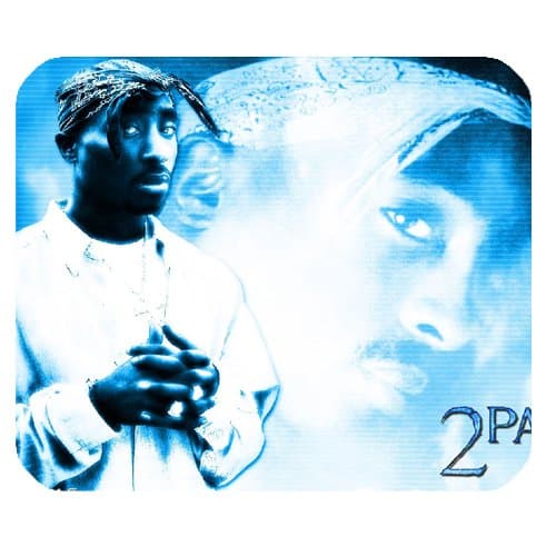 Tupac 2Pac Amaru Shakur By Duke Mousepad Personalized Custom Mouse Pad Oblong Shaped In 9.84"X7.87" Gaming Mouse Pad/Mat