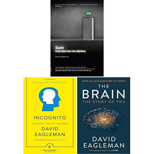 David Eagleman Collection 3 Books Bundle Set (Sum: Tales from the Afterlives, Incognito: The Secret Lives of The Brain, The Brain: The Story of You)