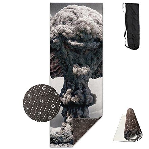 Gorgeously Non Slip Yoga Mat Explosion Effect Premium Printed 24 X 71 Inches Great For Exercise Pilates Gymnastics Carrying Strap