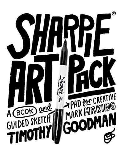 Sharpie Art Pack: A Book and Guided Sketch Pad for Creative Mark Making Hardcover – April 1, 2016