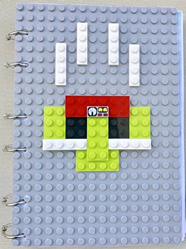 Novelty LEGO 5x7 Refillable Notebook - Transformer (Lime)