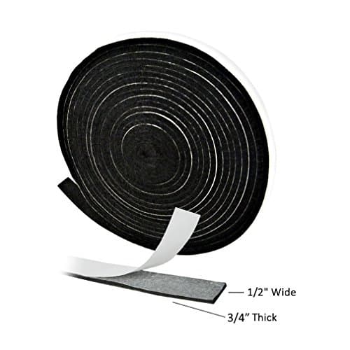 Self Stick Gasket Kit Replacement for Mini/SM/M/Lg/XL Big Green Eggs and Kamado Smokers (15ft Long, 3/4 Wide, 1/8 Thick)