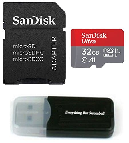 SanDisk 32GB Ultra UHS-I Class 10 Micro SDXC Memory Card works with Galaxy Note Fan Edition, J3, J7, J7 Prime, Z4, AMP Prime 2, Express Prime 2 Phones with Everything but Stromboli (TM) Card Reader