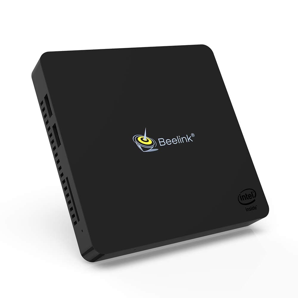 Beelink MII-V Mini PC Windows 10 Desktop PC, 4GB RAM 64GB eMMC Intel Celeron N3350, Support Auto Power On,PXE Boot, WOL,RTC Wake/Dual Display/USB3.0/BT4.0