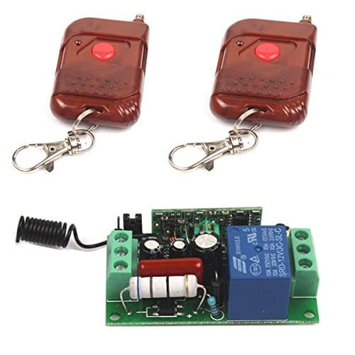 AC 110V 10A Relay 1CH Wireless RF Remote Control Switch 2 Transmitter+ Receiver (433MHz)