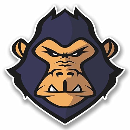 2 x Gorilla Vinyl Stickers