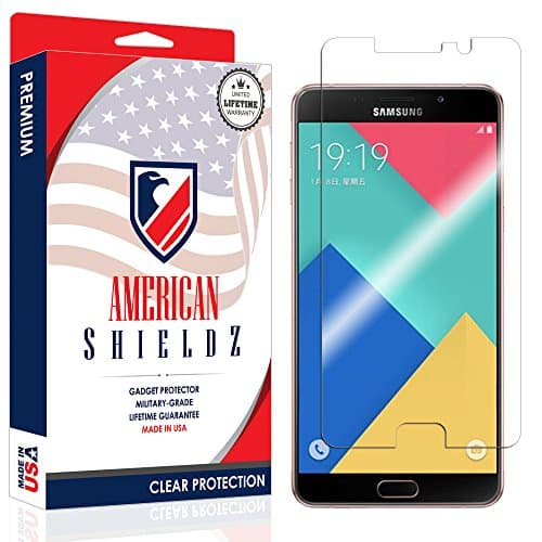 Samsung Galaxy A9 Screen Protector by American Shieldz Full Coverage Screen Edge-to-Edge, Invisible Clear HD Shield Anti-Bubble, Lifetime Replacements