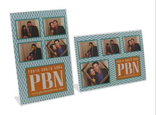 Photo Booth Nook Acrylic Picture Frames Bundle. Bundle Includes 3 Vertical 4x6 Photo Frames and 3 Horizontal 6x4 Photo Frames - all Clear Acrylic Frames.