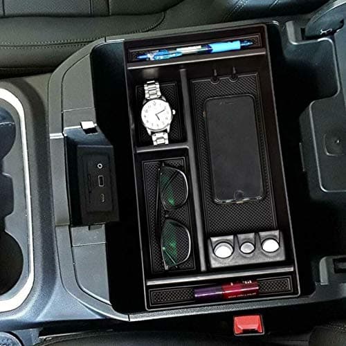 Storage Box Car ABS Plastic Center Console Tray Holder Storage Box For GMC Sierra Container