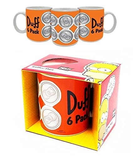 Licenssing Essentials The Simpsons Duff Beer 6-Pack Coffee Mug