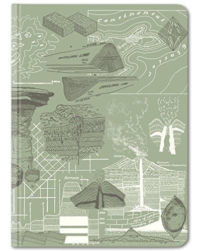 Cognitive Surplus Geology Earth Science Illustration Notebook. (Large Size, Dot Grid, 100% Recycled, Bullet Journal)