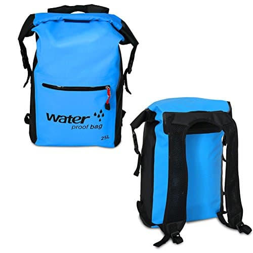 Waterproof Dry Backpack Floating Compression Sack Lightweight Gear Bag Compact Duffel with Adjustable Shoulder Straps for Kayaking Boating Sailing Canoeing Rafting 25L