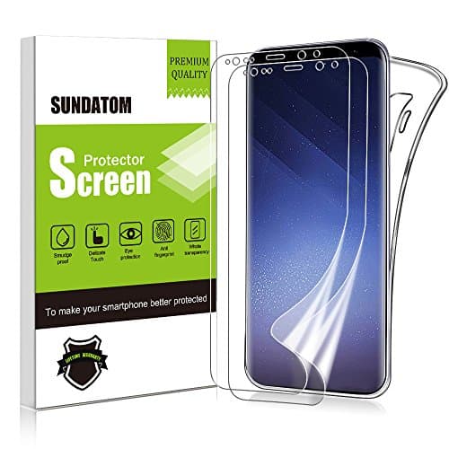 Galaxy S9+ Screen Protector,SUNDATOM [2 Pack] Wet Apply TPU Soft Full Coverage Protective Film [Bubble Free] [No lifting] For Samsung Galaxy S9 Plus