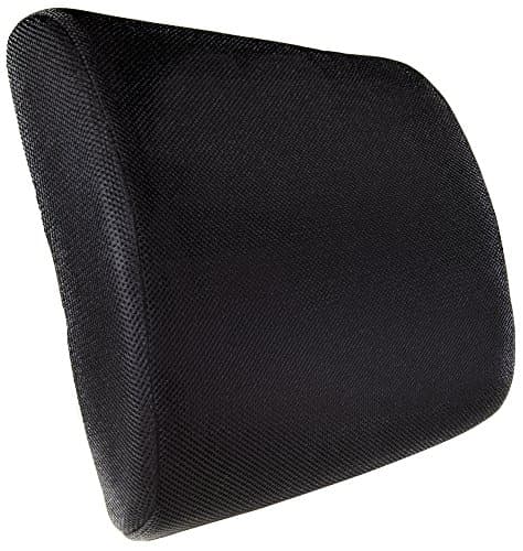 Mesh Lower Back Pillow - Lumbar Cushion - Memory Foam Support for Back Discomfort and Pain Relief - Assists Proper Posture For Office Chairs, Car Seats &amp; Wheel Chairs