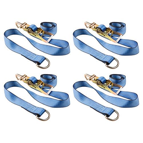 Side Mount Wheel Net with D-Ring and J Hook Ends 2" x 12' - Four Pack