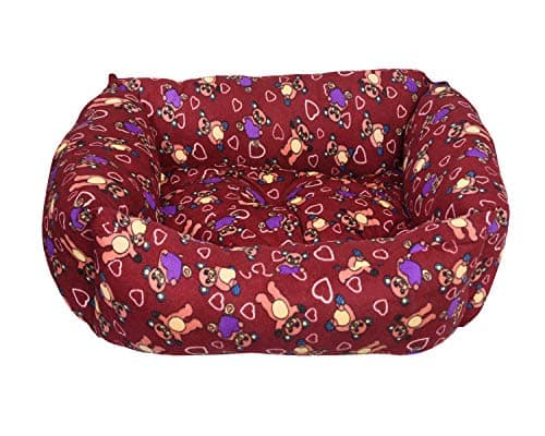 Amit Brothers Soft Shape Shape Printed Dog/Cat Bed - Large (Multi-Colour)