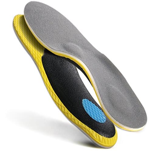 Orthotic Inserts with Arch Support -Comfort Insoles Memory Foam Layer for Antifatigue,Flat feet for Running &amp; Hiking -Gel Cushion insoles for Plantar Fasciitis- Relieve Heel Pain,M 9-9.5 W 10.5-11