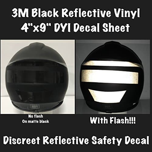 Bright Night Reflective Black Decal Kit 4x9" (1pc)