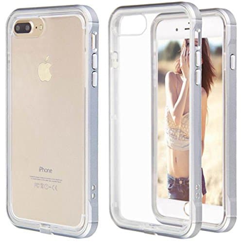 iPhone 7 Plus Case,Amabin Hybrid Crystal Clear Advanced Shock Absorption Flexible Inner Casing and Reinforced Hard Bumper Frame Protective Case Cover for iPhone 7 5.5 inch - Grey