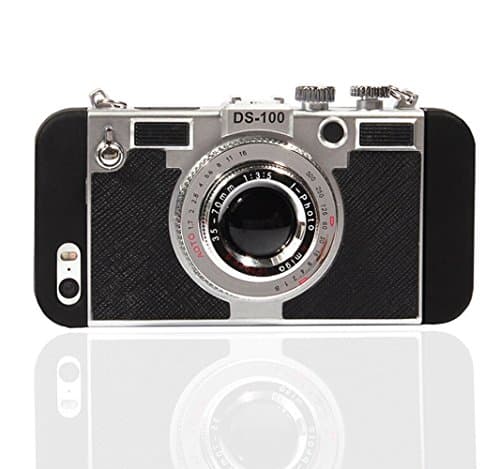 Case for iphone 8, Classic 3D Vintage Style Camera shape Rugged Shockproof Heavy Duty Body Armor Case Bumper Non Slip Surface with Excellent Grip Case and Stand