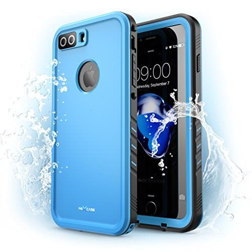 iPhone 7 Plus Case, NexCase Waterproof Full-body Rugged Case with Built-in Screen Protector for Apple iPhone 7 Plus 5.5 inch 2016 Release (Blue)