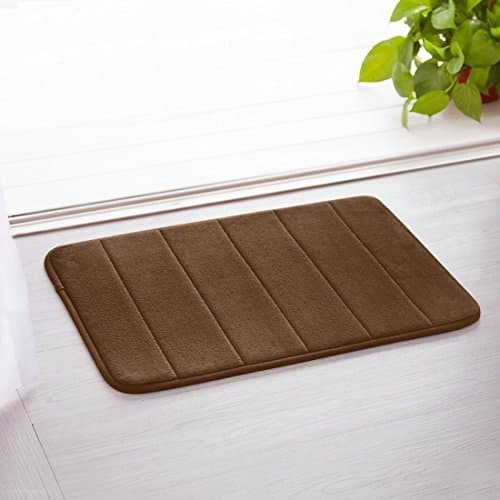 Drhob New Arrival Soft Absorbent Memory Foam Bathmat With Unique Drhob Pen ,19-1/2-Inch By 36-inch,Coffee