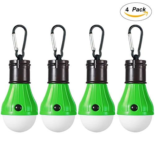 4 Pack LED Camping Lantern Portable Flashlight 3 Modes Lamp for Indoor and Outdoor Decoration Backpacking Camping Fishing Gear Tent Bulb Courtyard Emergency Light Battery Powered