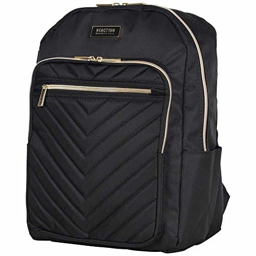 Kenneth Cole Chevron Quilted Single Compartment 15.6" Computer Backpack in Black