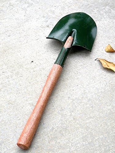 Solid Aim Tools 48" Hardwood Handled Round Point Spade Shovel-The Blade Has a Solid Shoulder Fold to Allow Forceful Foot Pressure,14-Gauge Round Point Spade with Hardwood Long Handle !