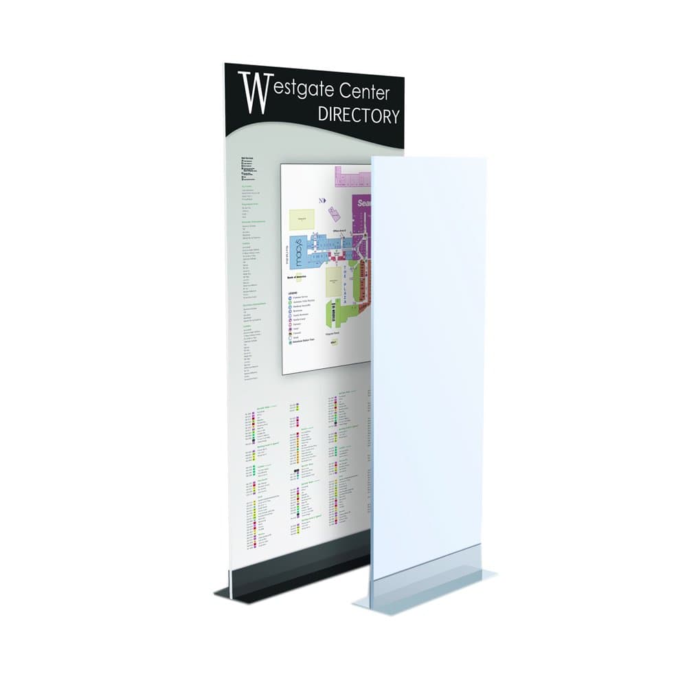 Testrite Visual Office Tradeshow Display Double Ll Mounts 14" Silver