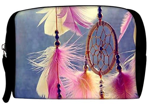 Red Zebra Dream Catcher Real Printed Makeup Bag