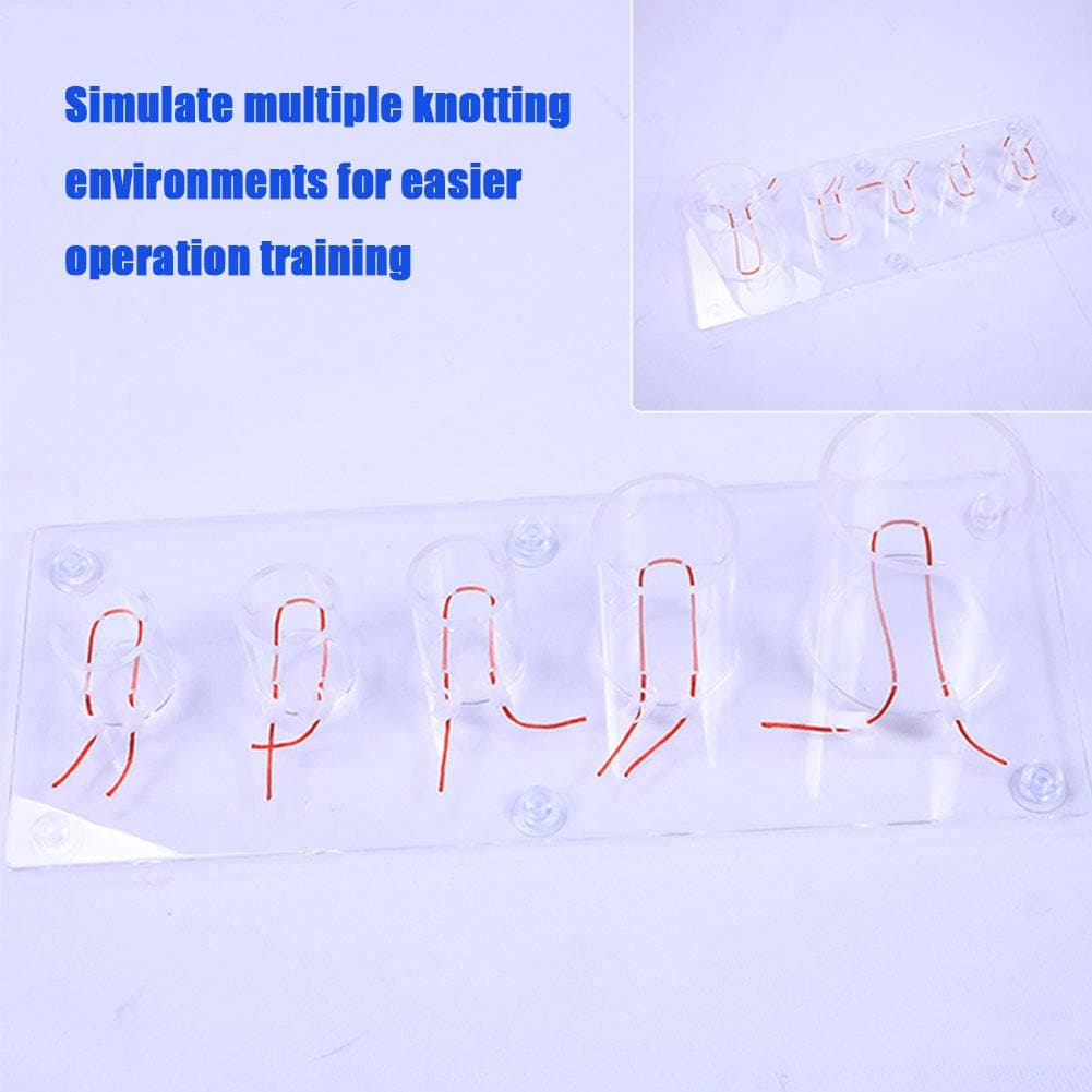 VIEUR Advanced Surgical Deep Tension Knot Skill Training Model Simulated Abdominal Cavity, Pelvic Deep Knotted Suture Medical Training Model