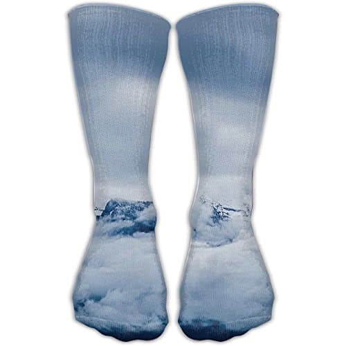 Beautiful Landscape Whit Art Printed Socks Crazy Patterned Fun Long Cotton Socks