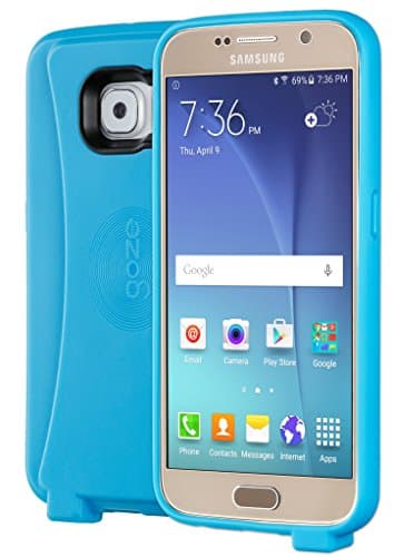 Galaxy S6 Case, Anti-Microbial TPU, High Quality Matte Scratch-Proof Finish, Sound Amplifying Design, Thin Slim Fit Shock Absorbing Hybrid Case for Samsung Galaxy S6 SM-920 Devices - Light Blue