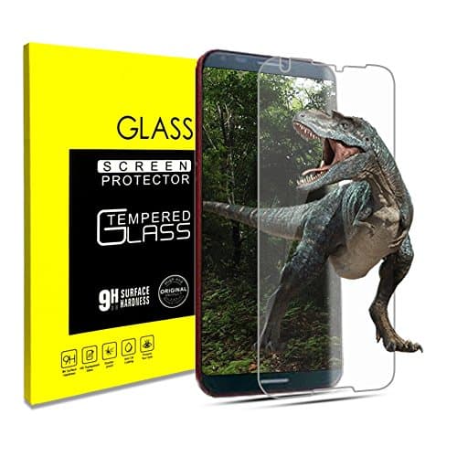 Google Pixel 2 XL Screen Protector Glass, YienMi Google Pixel 2 Tempered Glass Screen Protector Dot Matrix for Google Pixel 2 XL 0.3mm (2 Pack) Transparent (Google Pixel 2 XL)