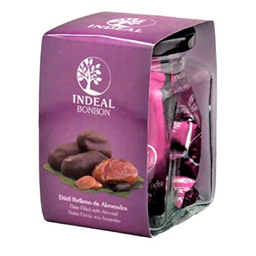 5 Dates with Almonds Covered with Dark Chocolate - 60 Gr