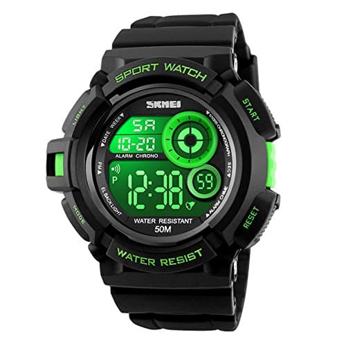 EOBP new-style LED backlight watch 50m waterproof for both men and women student sports digital watch sports watch1222E