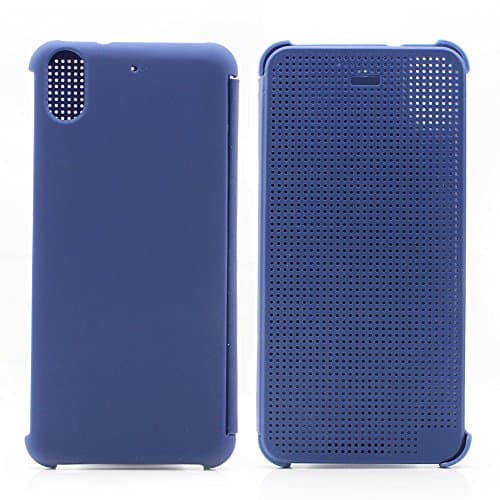 FOME Cases Series HTC Dot View Premium Flip Shell Case Cover for HTC 626 Blue