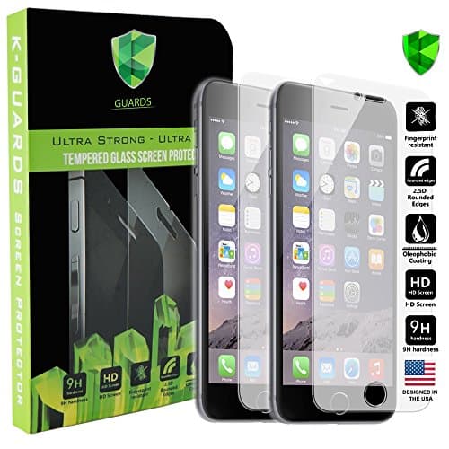 Apple iPhone 4/4S Glass Screen Protector By Kryptonite Shields - Hassle Free Lifetime Warranty - High-Definition (HD) Ultra Clear Layered Tempered Glass - Easy To Install Bubble-Free Kit [2-Pack]