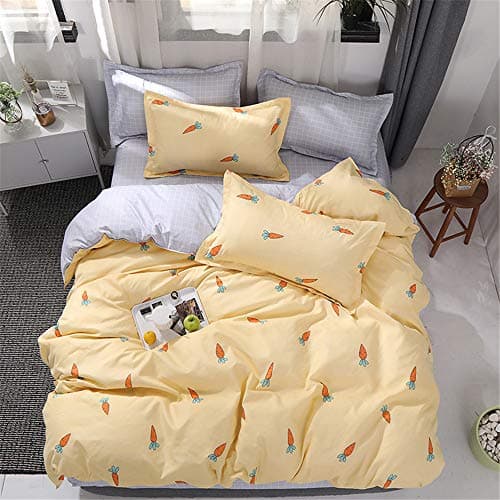 JUNDY Bed Sheets Set, Soft Brushed Microfiber Set - Wrinkle, Fade, Stain Resistant - Hypoallergenic Home textile cotton bed four sets of colour12 2.0m