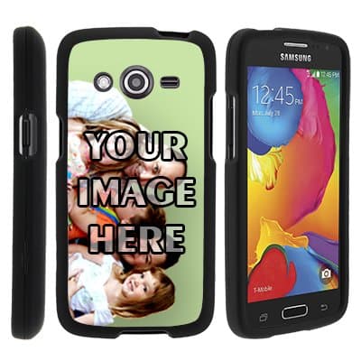 MINITURTLE Case Compatible w/ Galaxy Avant Case,NEW [Customizable by Buyers] [DIY Create Your Own Phone Case] [User Uploadable] Slim Fitted Hard Protector Cover for Samsung Galaxy Avant SMG386T, Black Wireless Phone Accessory