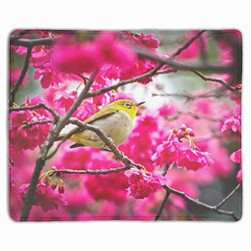 Mouse Pad, Spring Sakura Flower Poultry, Customized Rectangle Non-Slip Rubber Mousepad Gaming Mouse Pad,11.8-inch by 9.85-inch