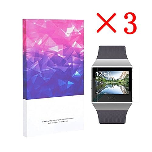 Fitbit Ionic Screen Protector Haldissim Full Coverage Screen Protector for Fitbit lonic(3 Pack)